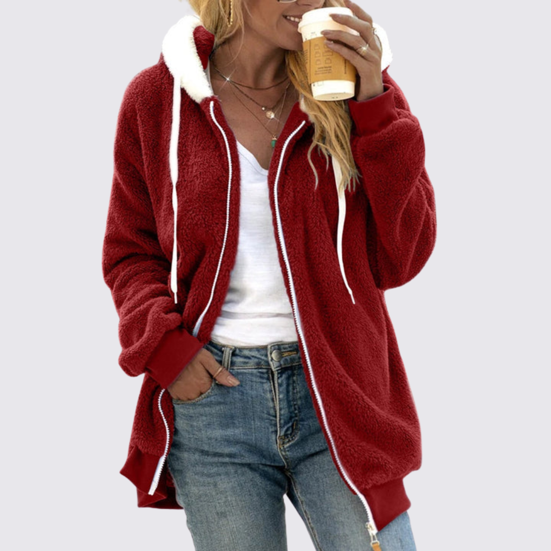 Hooded Zip-Up Jacket for Women
