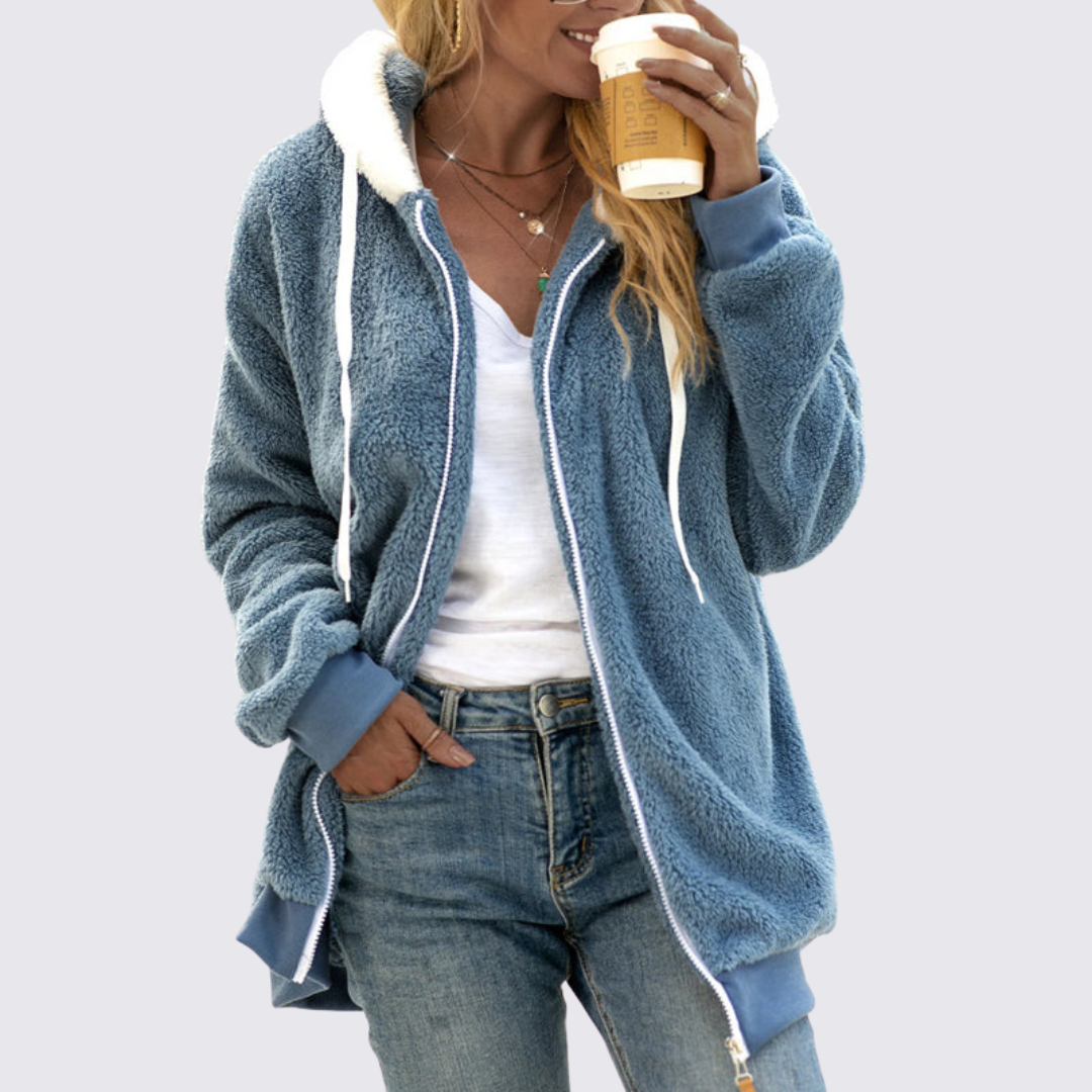 Hooded Zip-Up Jacket for Women