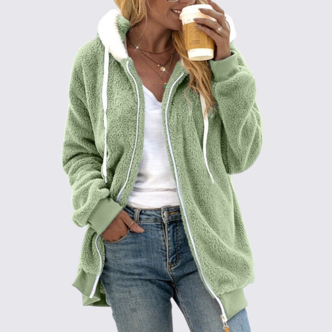 Hooded Zip-Up Jacket for Women