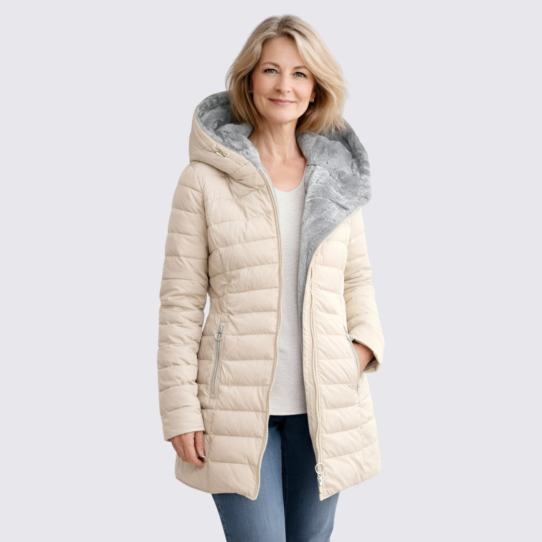 Hooded Puffer Jacket for Women
