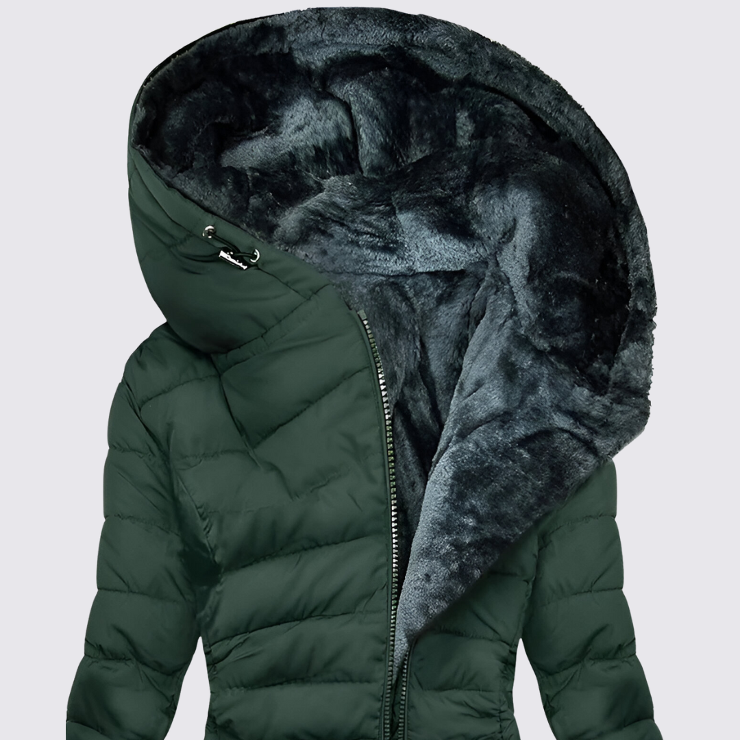 Hooded Puffer Jacket for Women