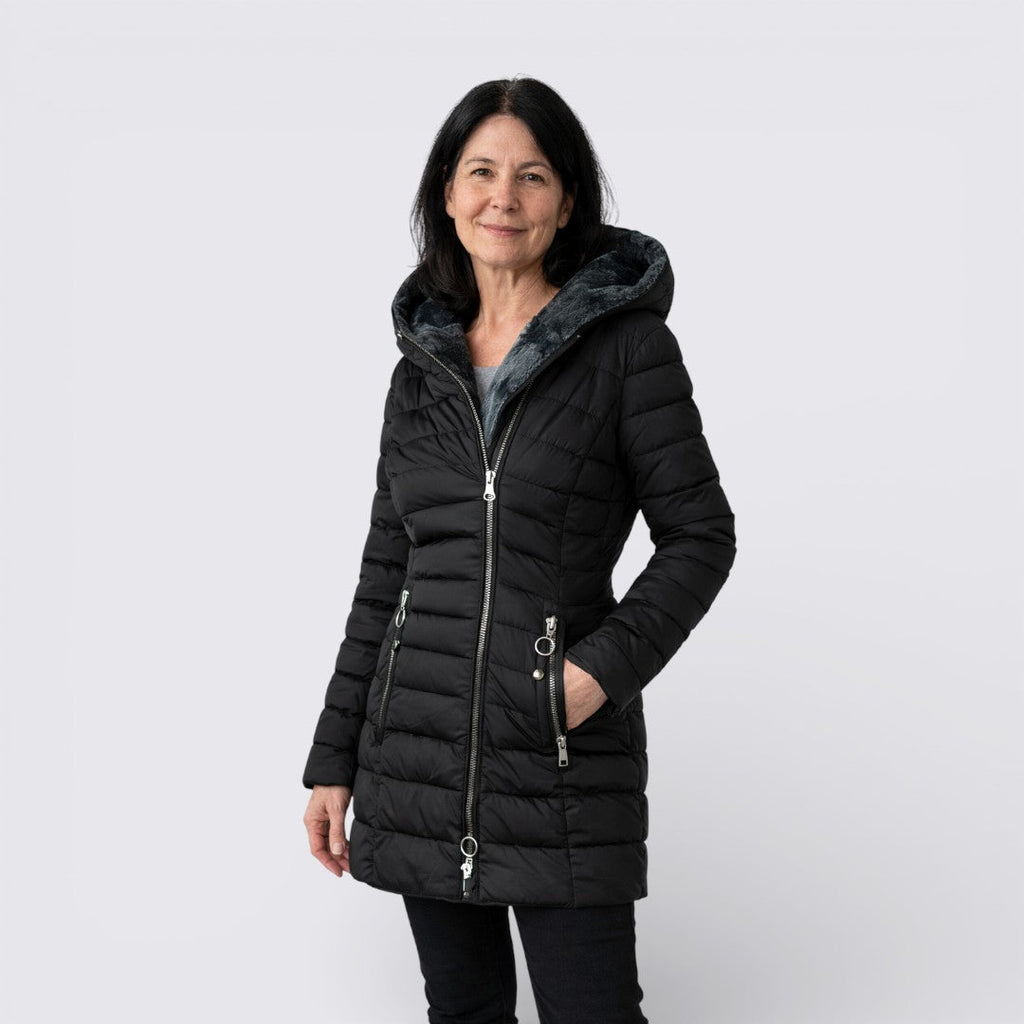 Hooded Puffer Jacket for Women