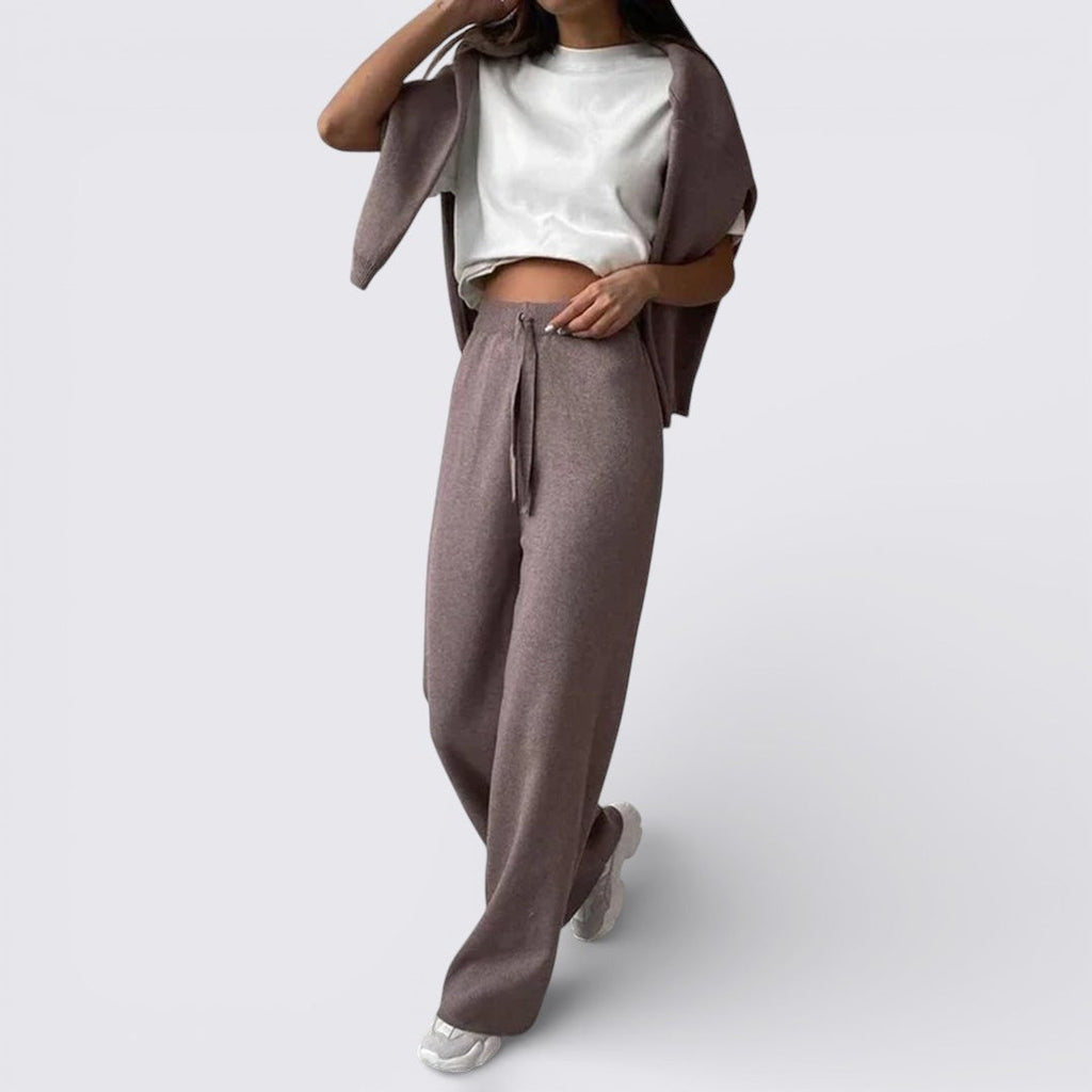 Wide Leg Activewear Set for Women