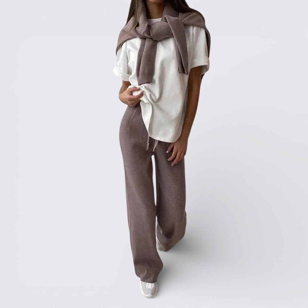 Wide Leg Activewear Set for Women