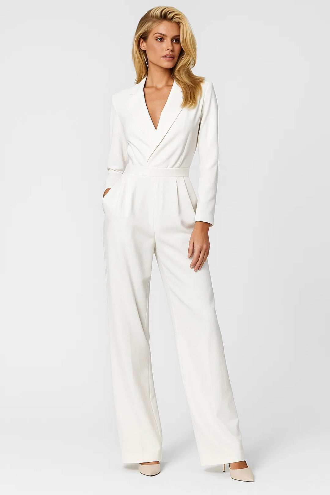 Long Sleeve Wide Leg Jumpsuit for Women