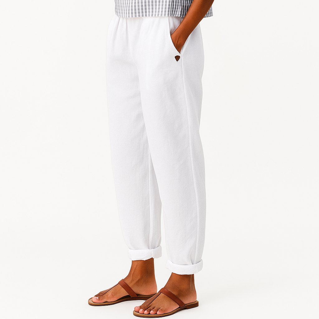 Dini pants with soft line and side pockets