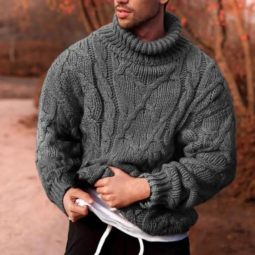 Dominia | Men’s Chunky High Neck Winter Sweater