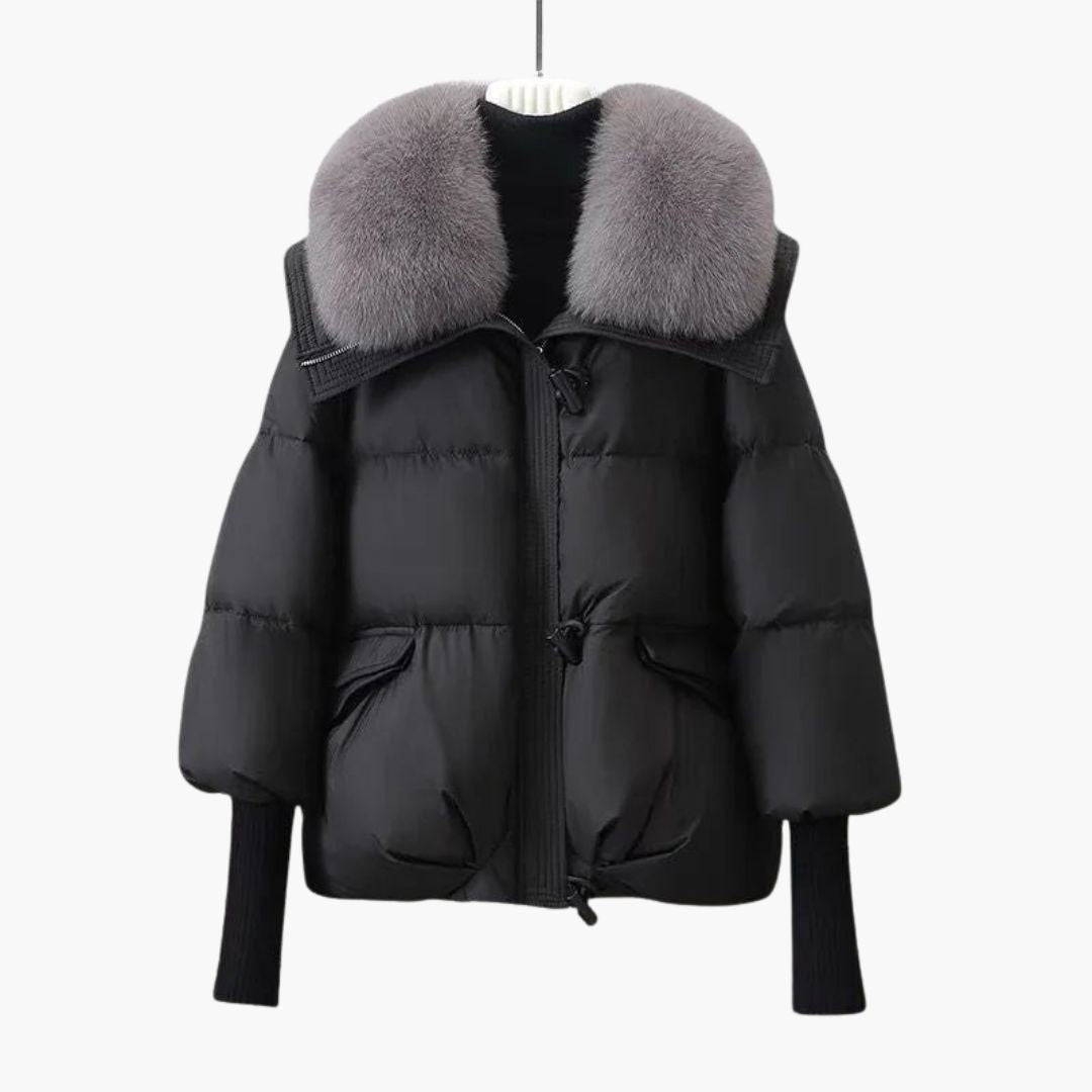 Fur Collar Puffer Jacket for Women