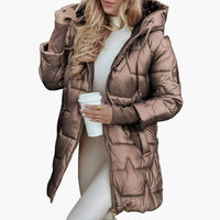 Hooded Quilted Puffer Jacket for Women