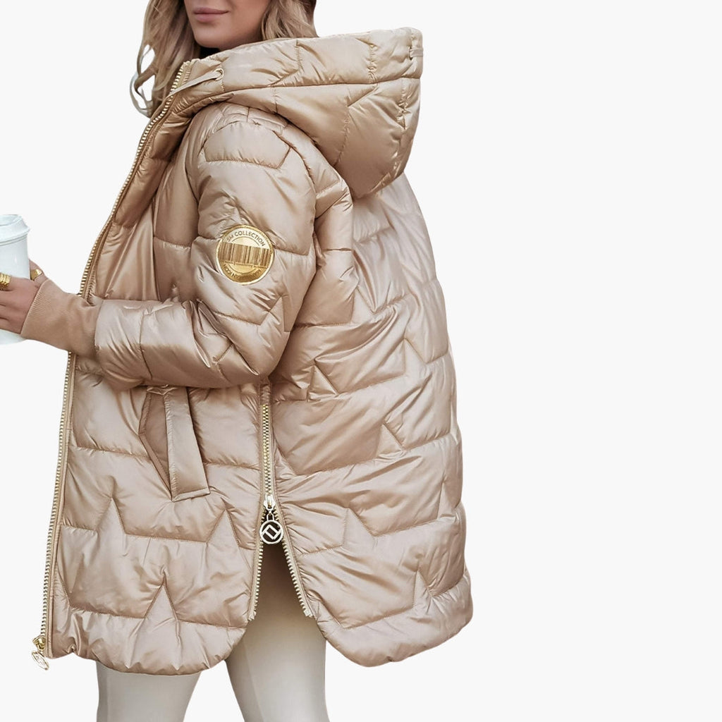 Hooded Quilted Puffer Jacket for Women