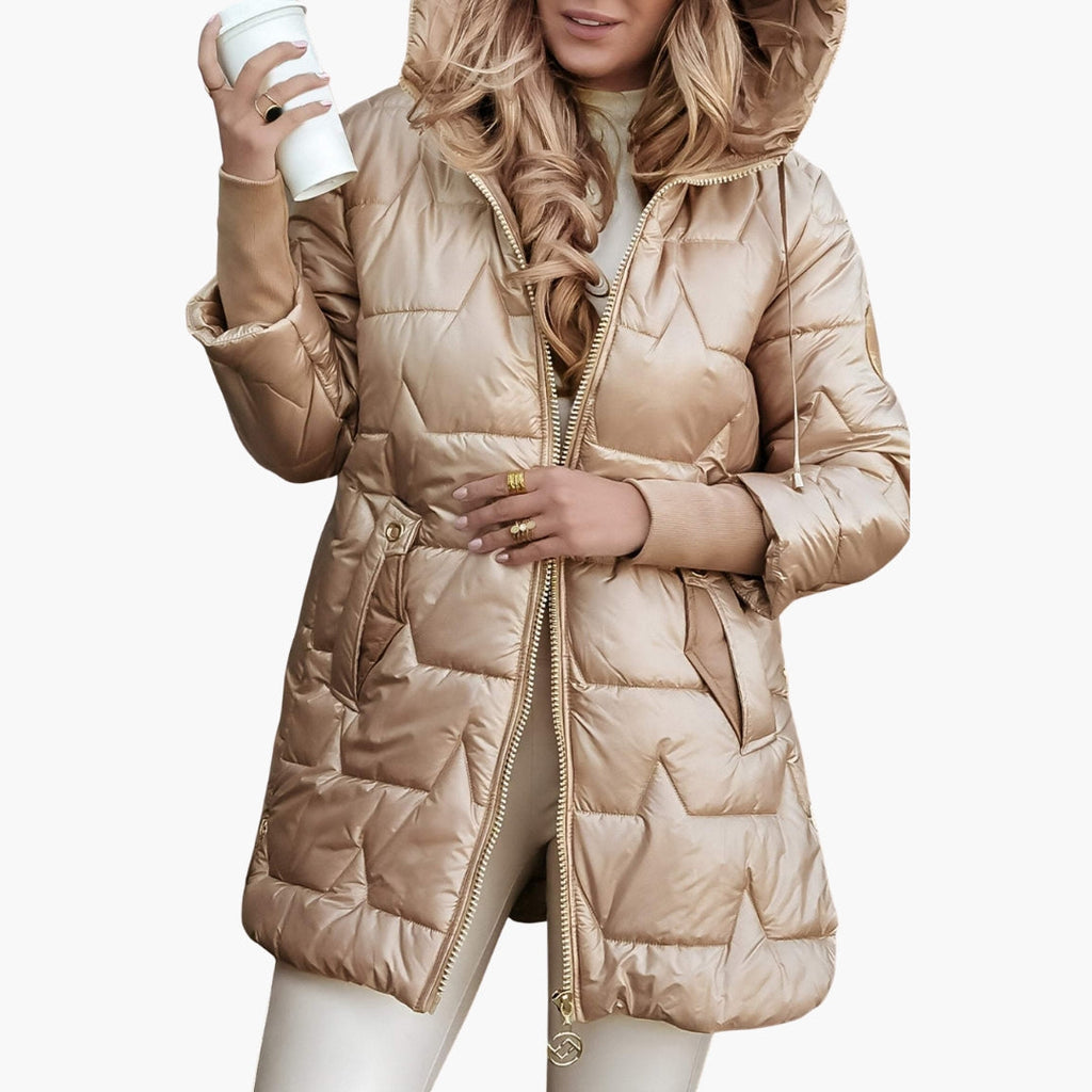 Hooded Quilted Puffer Jacket for Women
