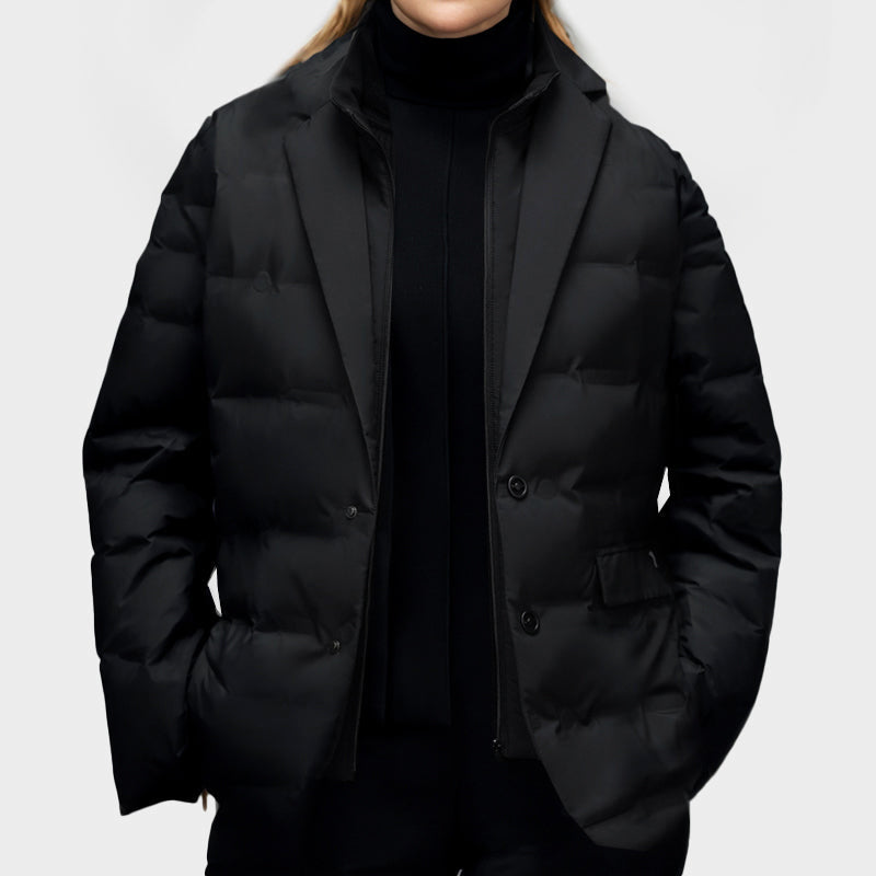 Downtown Duck Down Blazer Jacket – Lightweight, Warm & Weather-Resistant