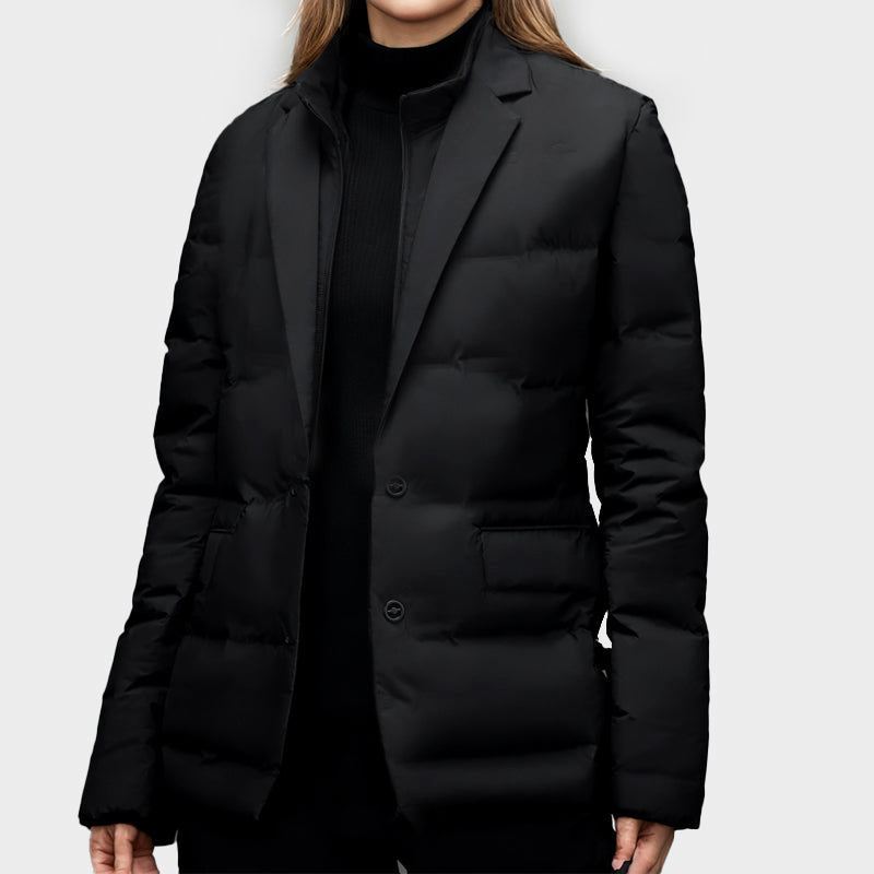 Downtown Duck Down Blazer Jacket – Lightweight, Warm & Weather-Resistant