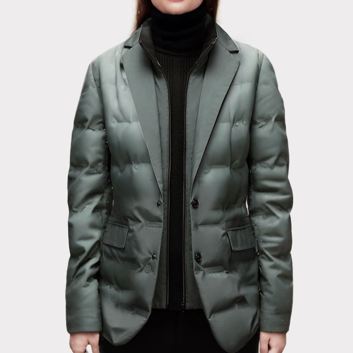 Downtown Duck Down Blazer Jacket – Lightweight, Warm & Weather-Resistant