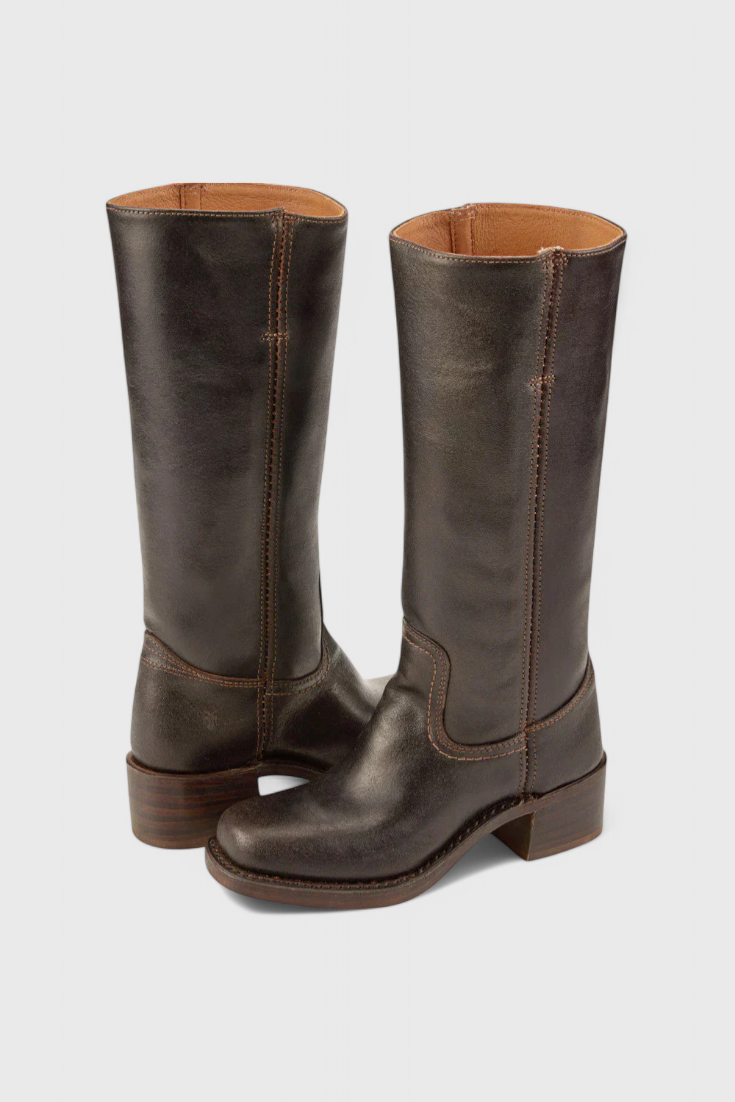 Ellaida | Women’s Leather Knee-High Heeled Boots