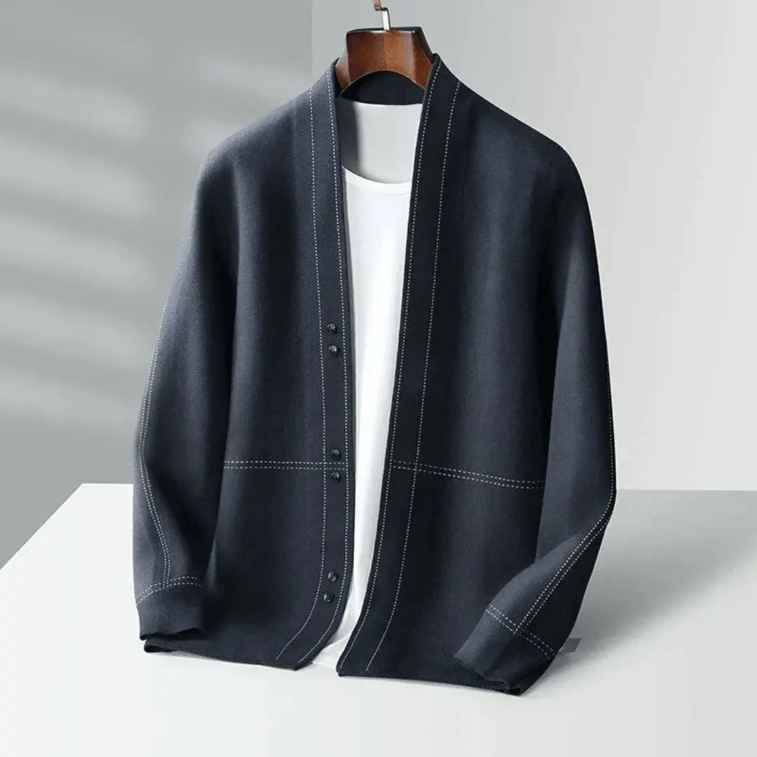 Kiera | Men’s Luxury Wool Twill Cardigan