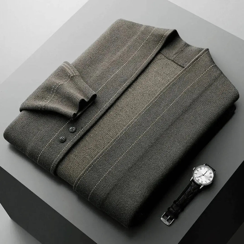 Kiera | Men’s Luxury Wool Twill Cardigan