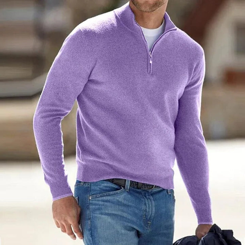 Ferry | Men’s Lightweight Cashmere Zipper Sweater