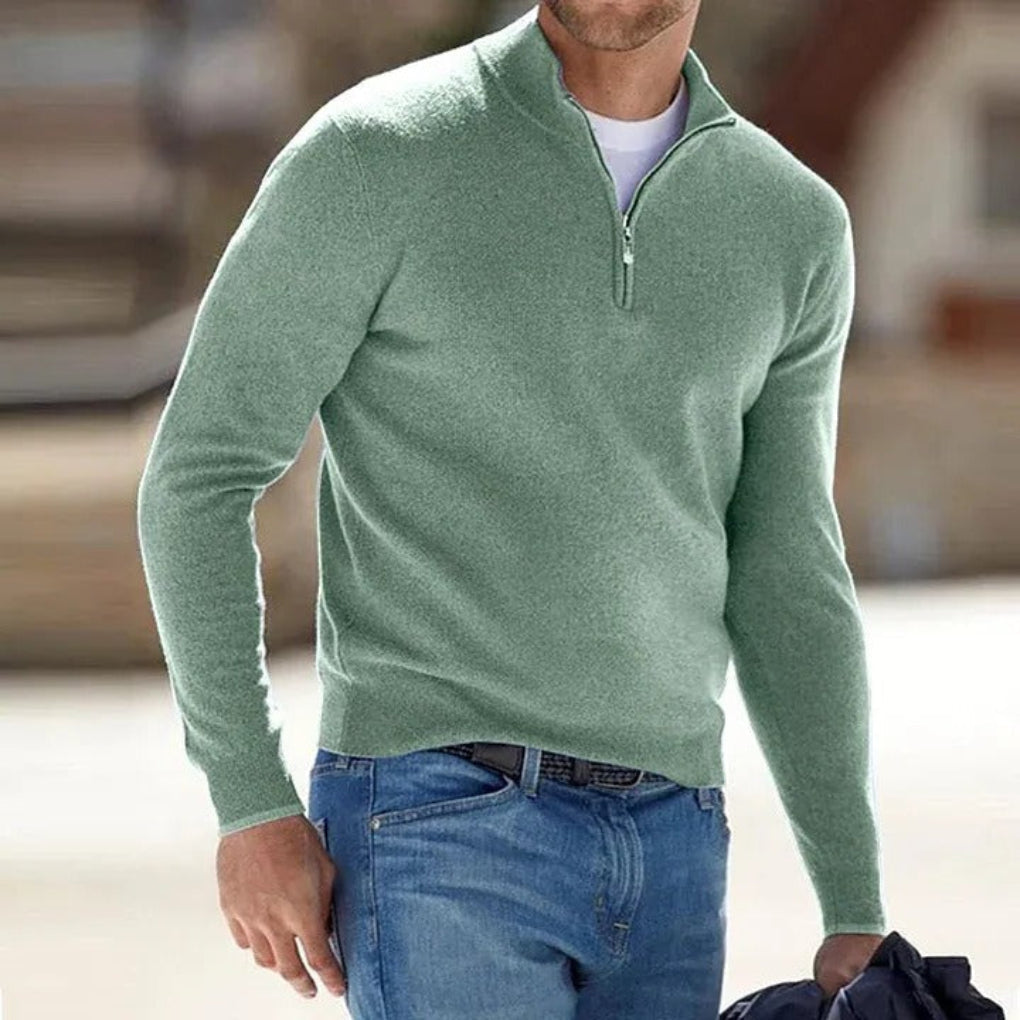 Ferry | Men’s Lightweight Cashmere Zipper Sweater