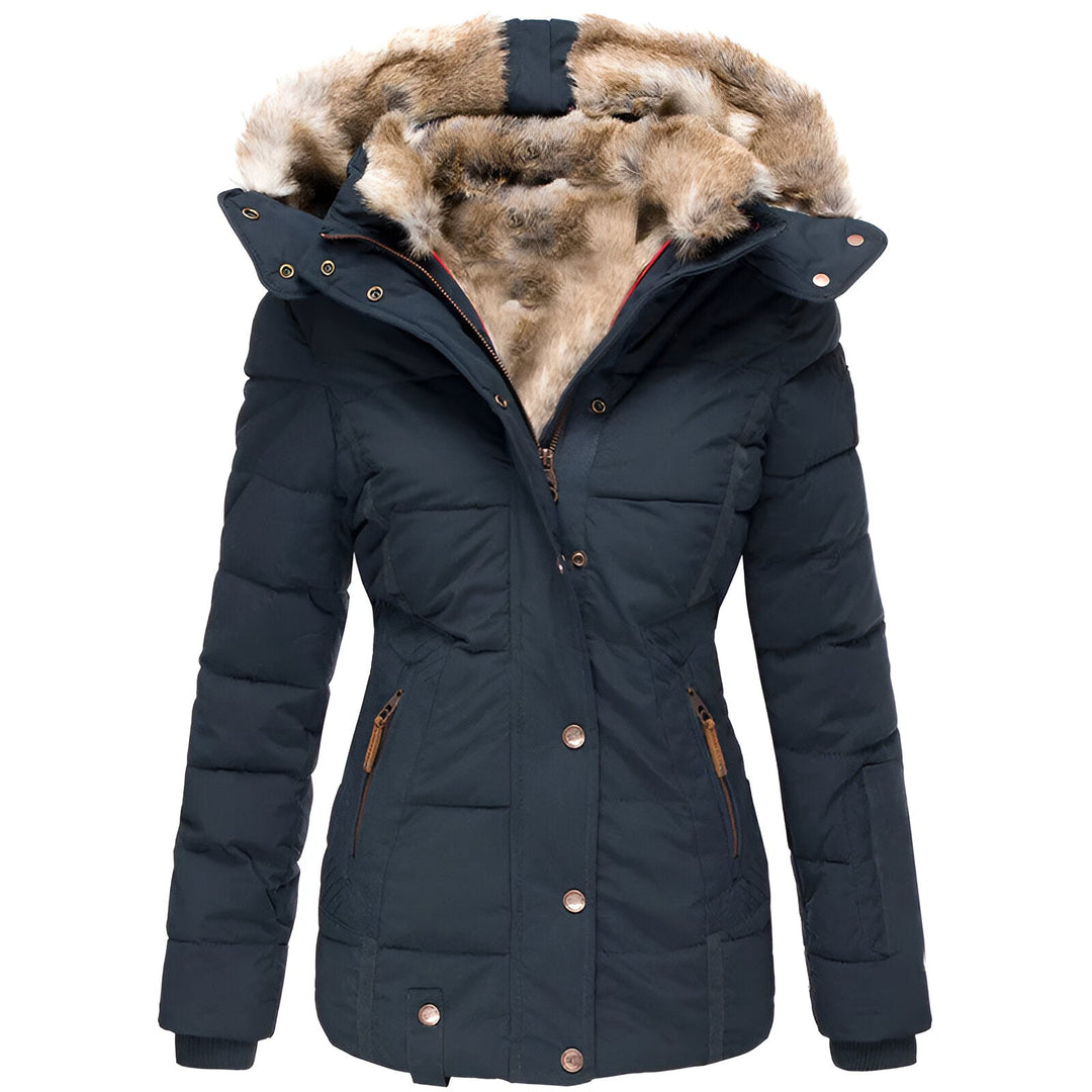 Gabbie | Women’s Winter Puffer Jacket with Fur Hood