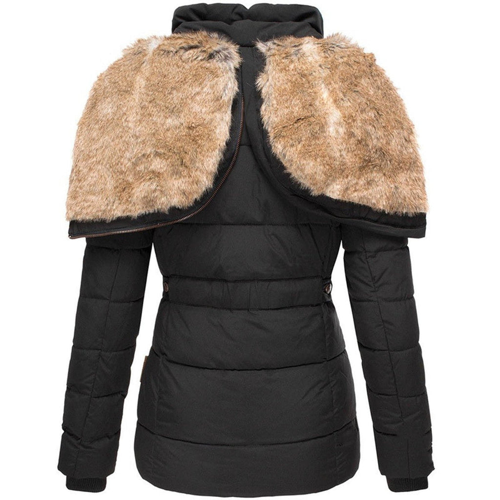 Gabbie | Women’s Winter Puffer Jacket with Fur Hood