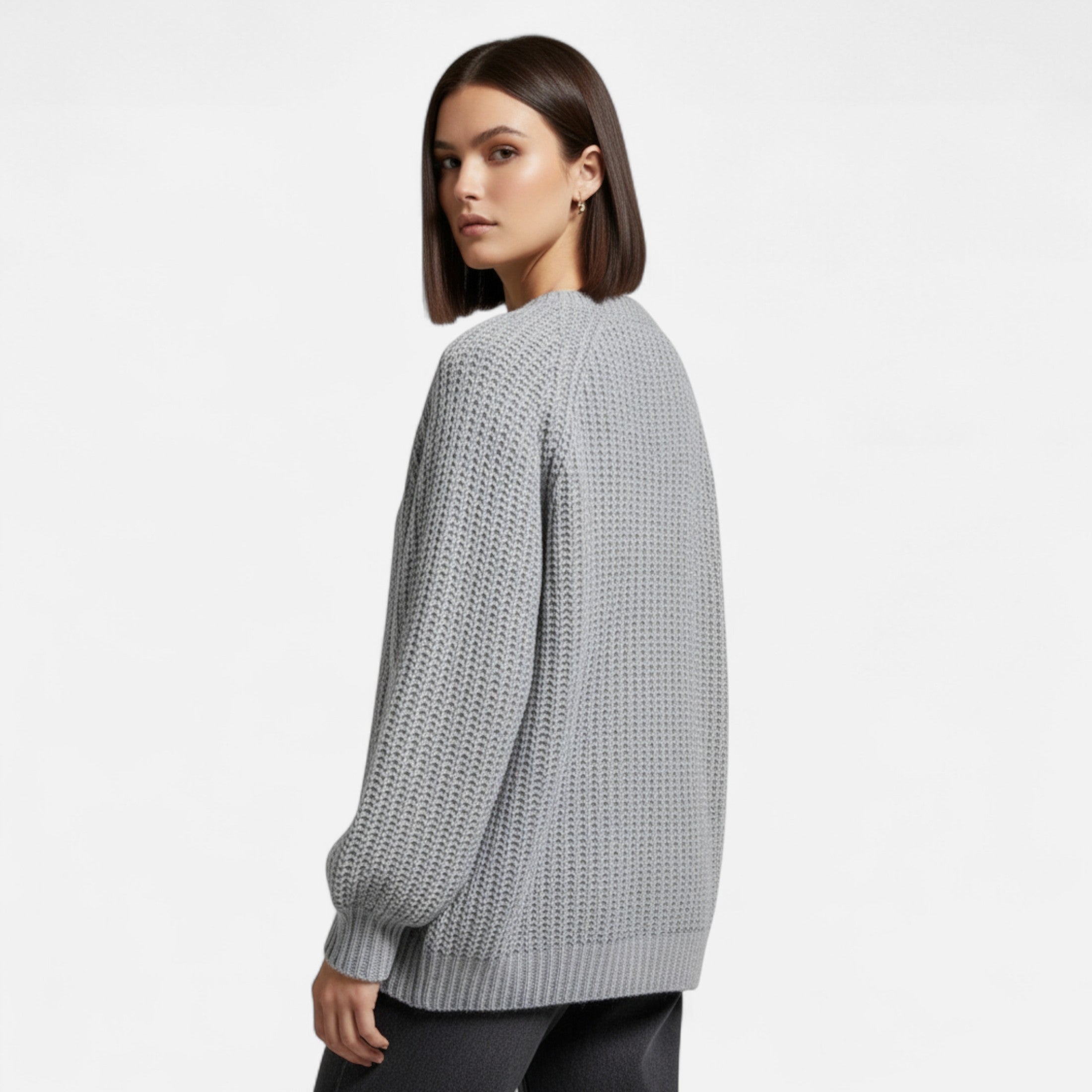 Women's knitted cardigan - vintage look with modern elegance