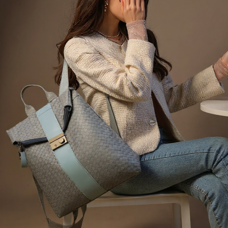Women’s Woven Backpack – Durable Everyday Travel Rucksack