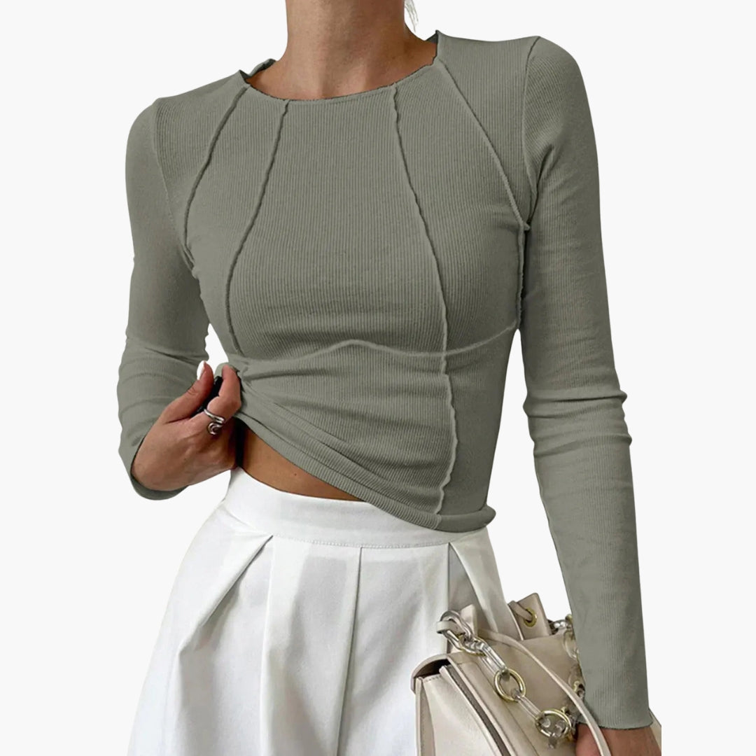 Fitted Long Sleeve Top for Women