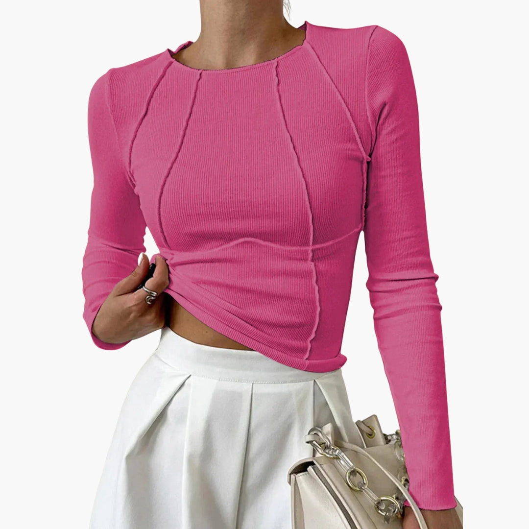 Fitted Long Sleeve Top for Women