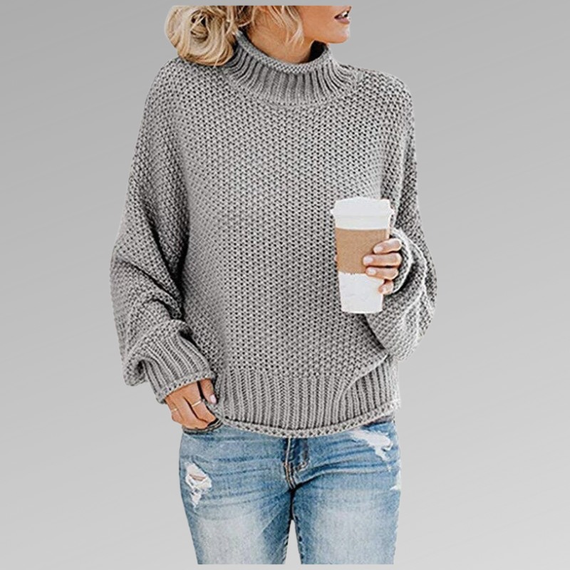 Chunky Knit Turtleneck Jumper – Warm, Cozy & Effortlessly Stylish
