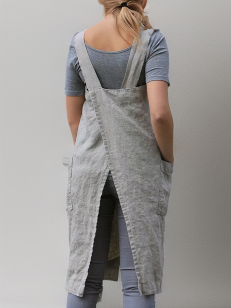 Hidilyn | Women’s Cotton Cross-Back Utility Apron