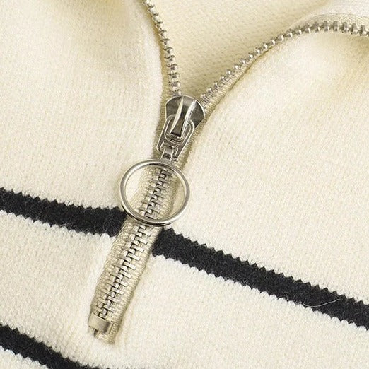 Striped Long Sleeve Sweater for Women