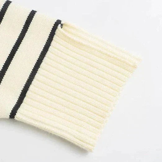 Striped Long Sleeve Sweater for Women