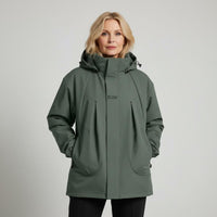 Hooded Mid-Length Jacket for Women