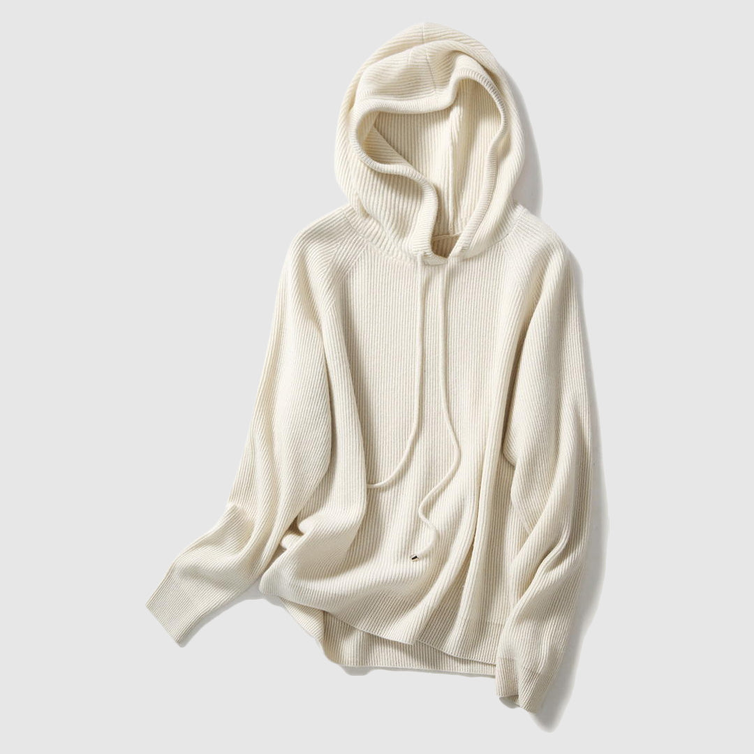 Knitted Hooded Winter Sweater for Women – Soft and Cozy Design