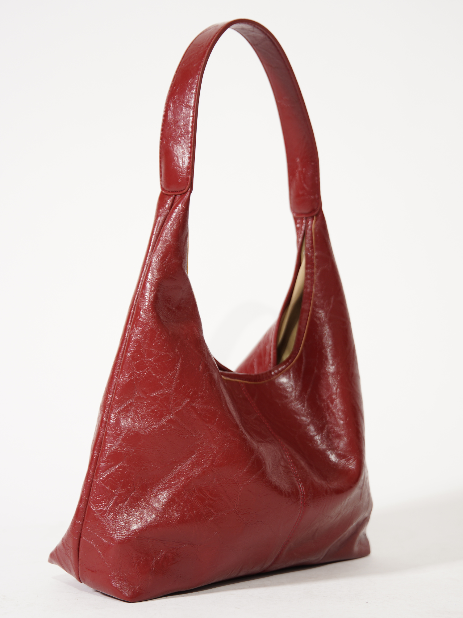 Retro-Style Distressed Leather Tote Bag