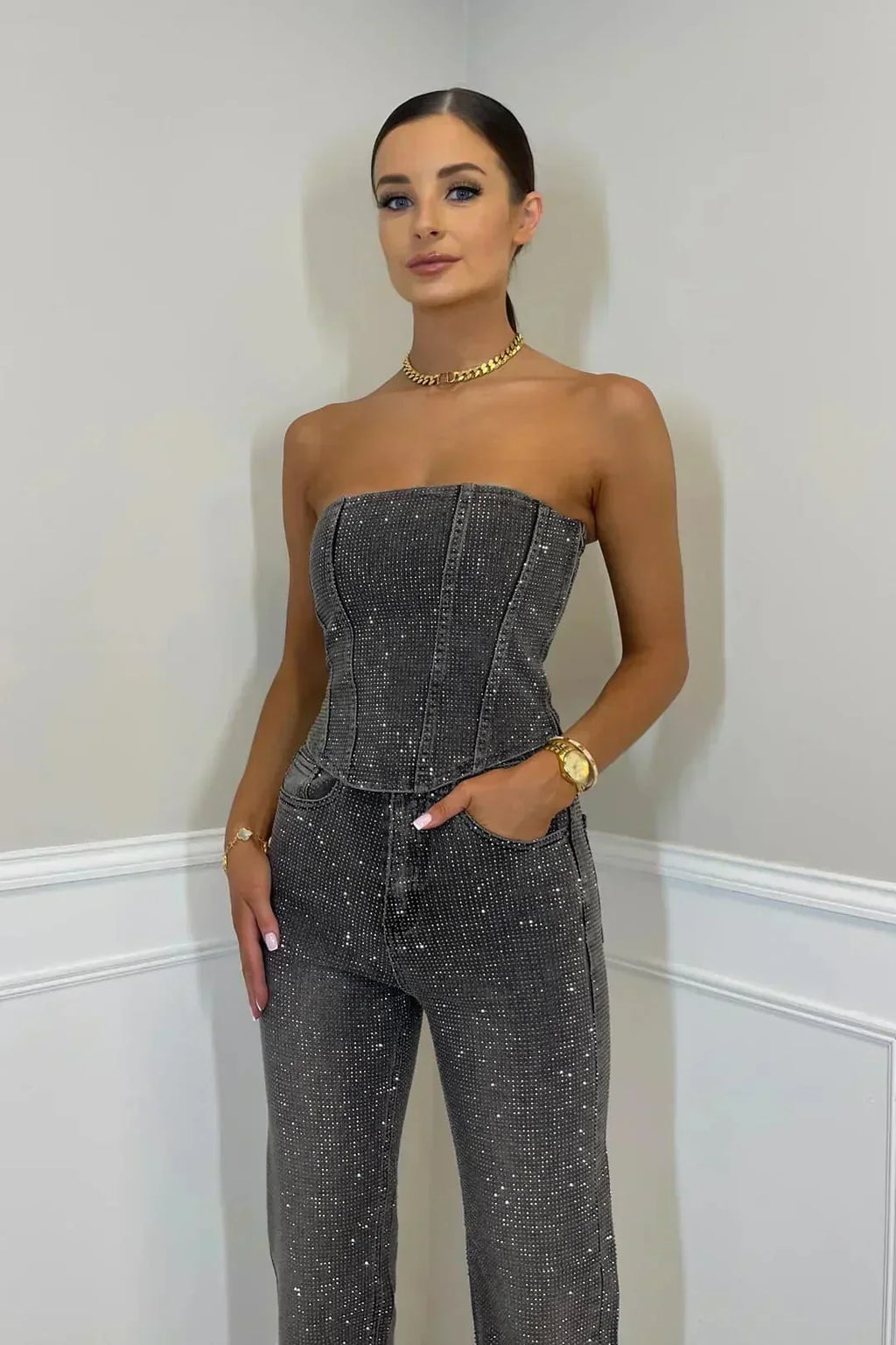 Kyline | Women’s Strapless Jumpsuit