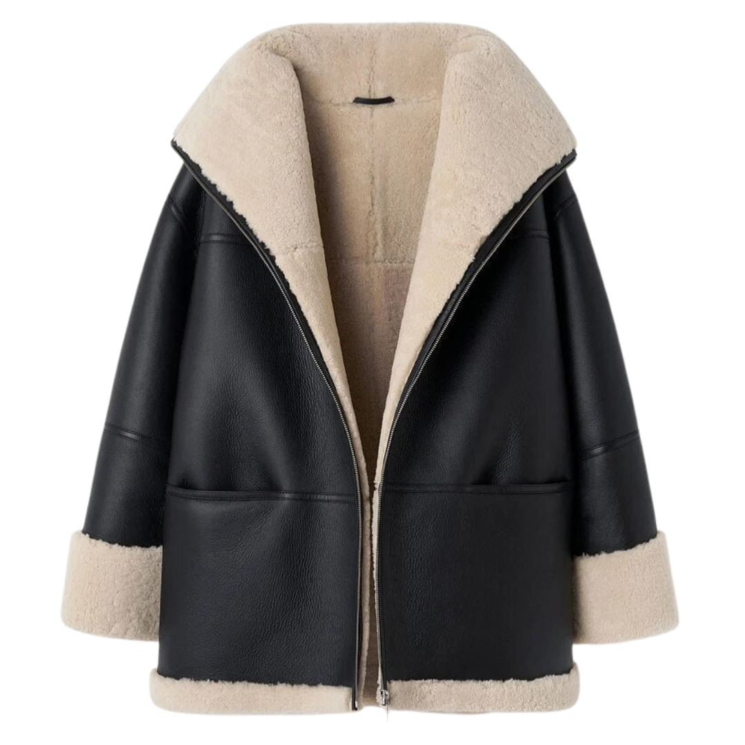 Shearling Aviator Jacket for Women