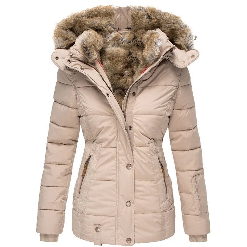 Hooded Puffer Jacket for Women