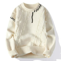 Lhuella | Men’s Loose-Fit Patchwork Sweater