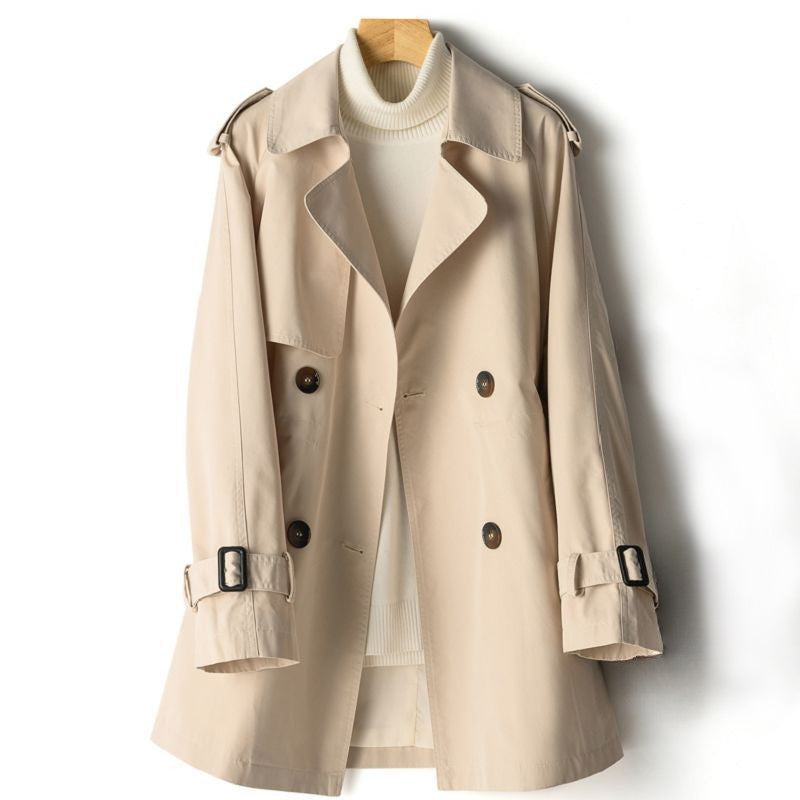 Lightweight Classic Trench Coat for Women – Elegant Double-Breasted Jacket
