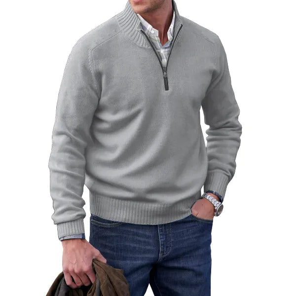 Lorence | Men’s Cashmere-Blend Quarter-Zip Sweater