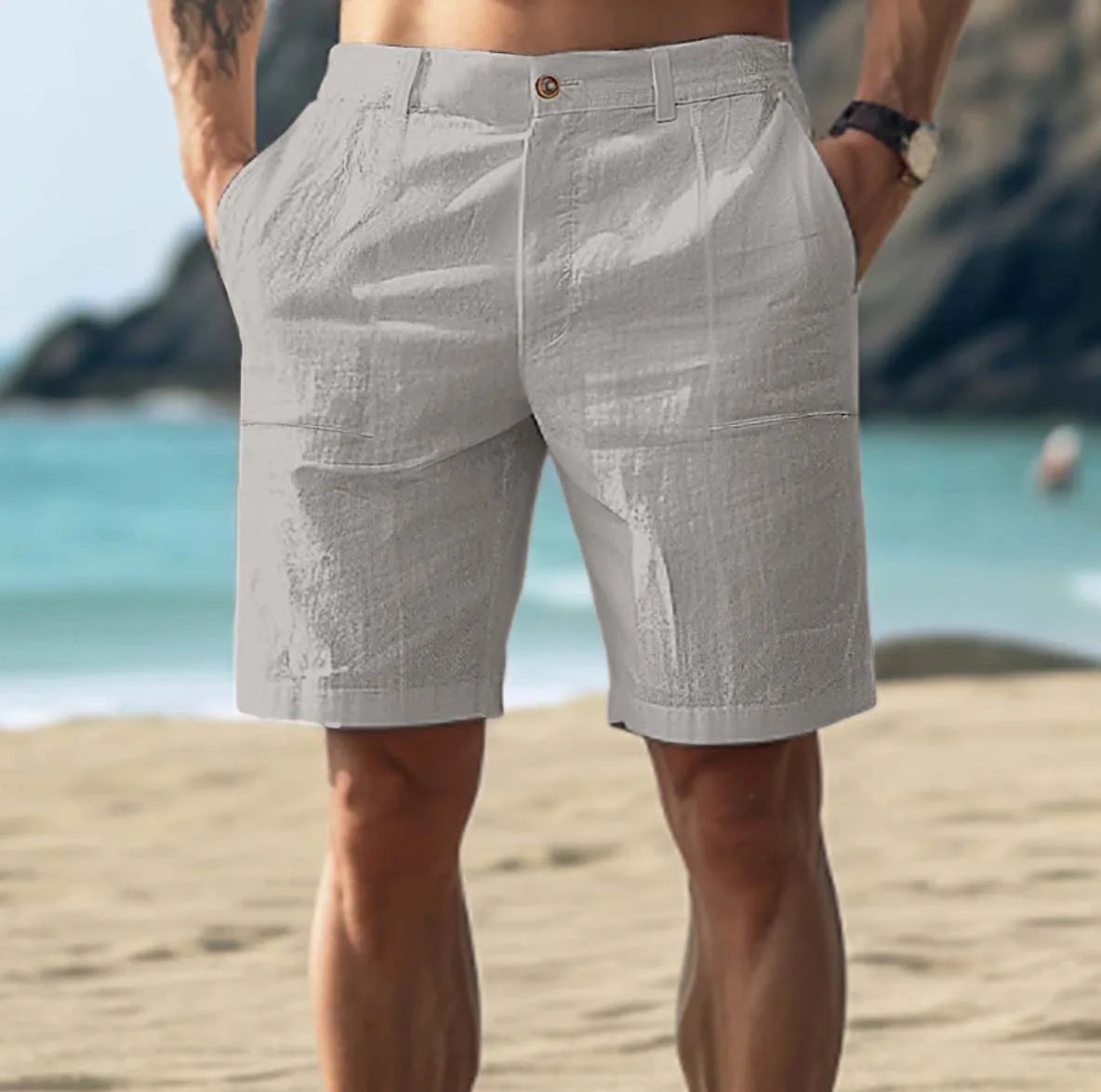 Lucaine | Men’s Linen Shorts