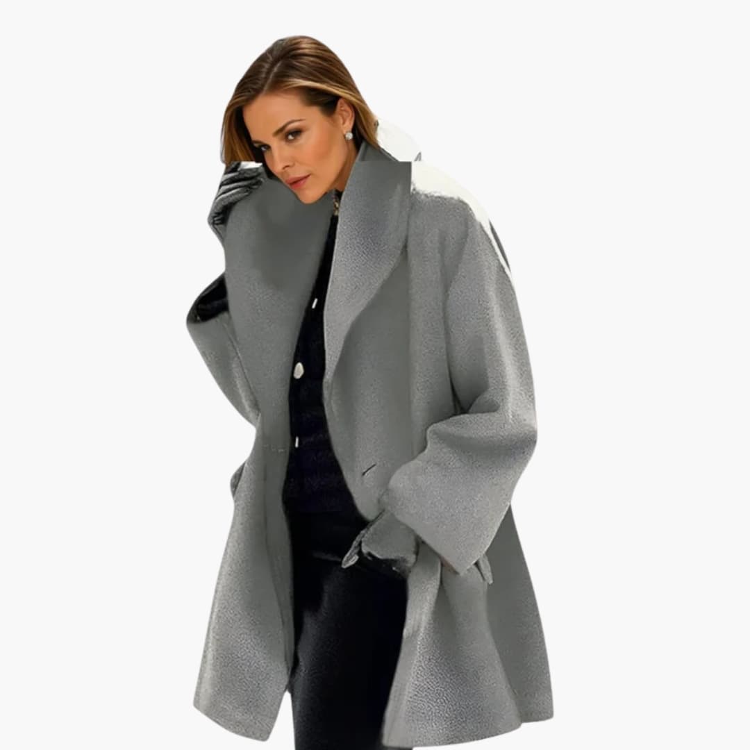 Oversized Cocoon Coat for Women