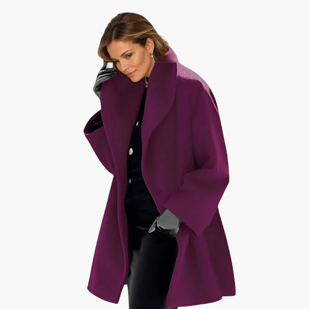 Oversized Cocoon Coat for Women