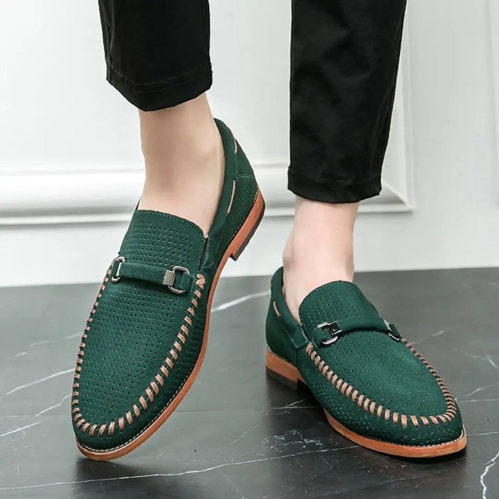 Marcel | Men’s Handstitched Suede Loafers