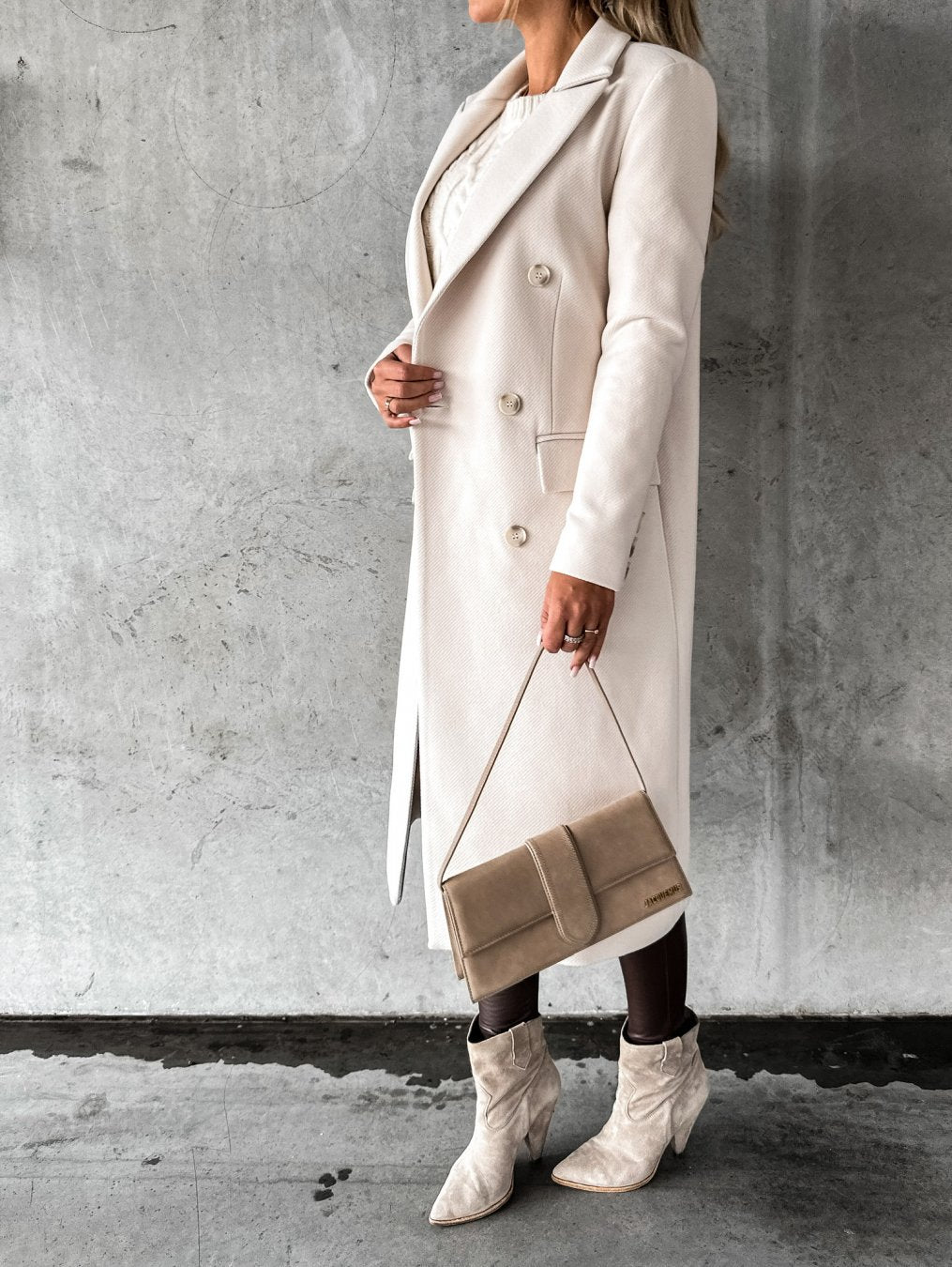 Marina | Stylish long women's coat with an elegant fit
