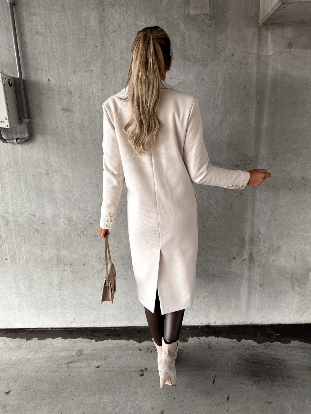 Marina | Stylish long women's coat with an elegant fit