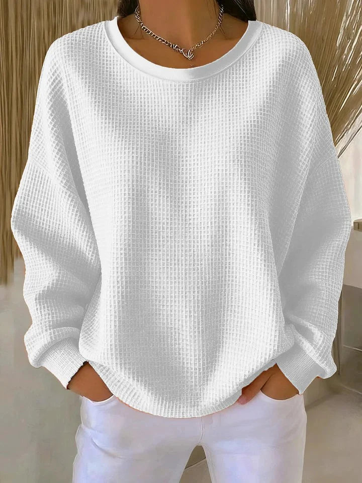 Classic Sweater for Women – Relaxed Fit Soft Everyday Jumper