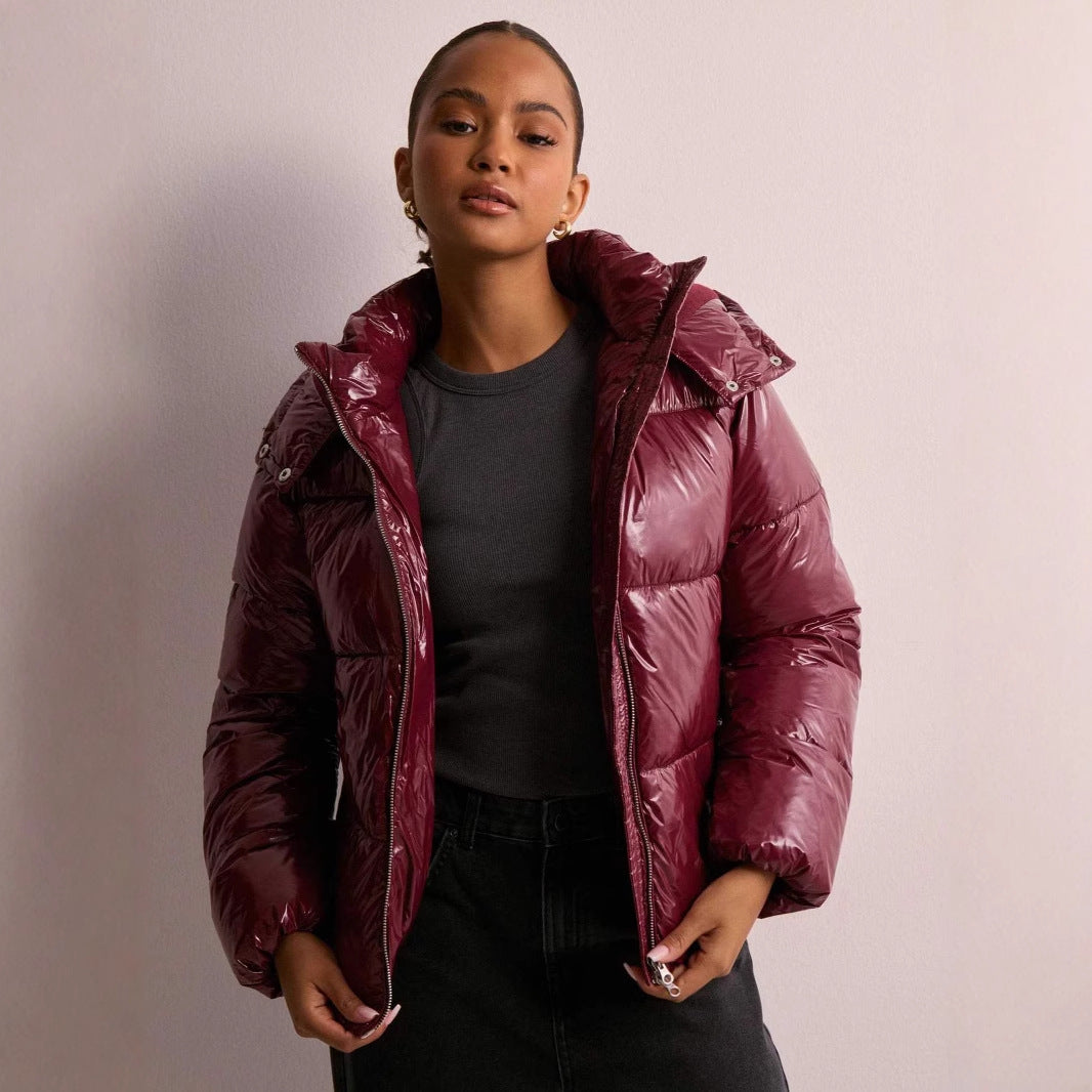 Hooded Puffer Jacket for Women